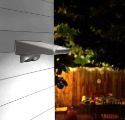 Arlux Lighting Applique Solaire CUZCO 4W 300lm Detecteur de Mouvement - Gris