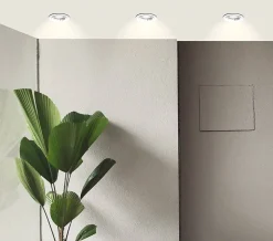 Arlux Lighting Lot 3 Spots blanc encastrables Fixes SAPHYR GU10 5W 380lm Blanc Neutre