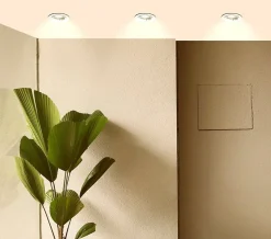 Arlux Lighting Lot 5 Spots encastrables blanc SAPHYR GU10 5W 380lm Blanc Chaud