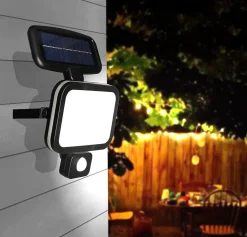 Arlux Lighting Projecteur Solaire EKINOX 8W 500lm - Detecteur de Mouvement