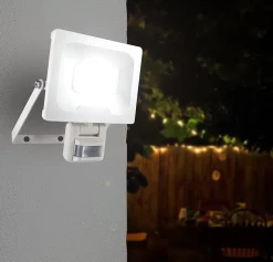 Arlux Lighting Projecteur Mural NINO 30W 2400lm - Detecteur de Mouvement - Blanc