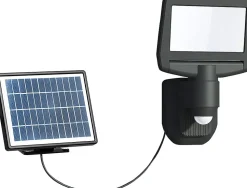 Arlux Lighting Projecteur Solaire FLOOD 15W 1000lm - Noir - Detecteur de Mouvement