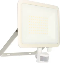 Arlux Lighting Projecteur mural KREON 2 - IP44, 50W, 4000K, 5000lm, Blanc - Détecteur IR