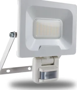 Arlux Lighting Projecteur Mural NINO 50W 4000lm - Detecteur de Mouvement - Blanc