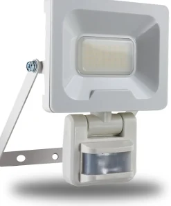 Arlux Lighting Projecteur Mural NINO 20W 1600lm - Detecteur de Mouvement - Blanc