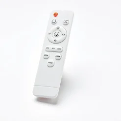 BAARLO Plafonnier blanc mat/bois LED intégrée 36W métal/bois/plastique ampoule incluse