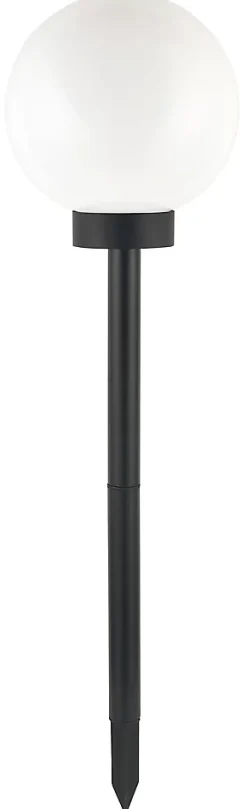 Balise à piquer extérieure LED intégrée solaire Kimberley 0.02W IP44 GoodHome noir