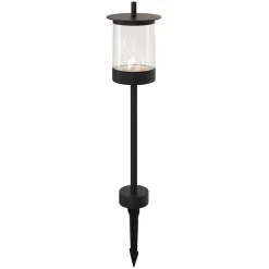 Balise à piquer extérieures Beret Led intégrée 2x160lm 7w IP44 GoodHome noir vendue par 2