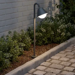 Balise extérieure Denar LED intégrée 700lm IP44 GoodHome gris anthracite