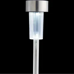 Balise extérieure Langley LED intégrée solaire 0.01W IP44 GoodHome chrome