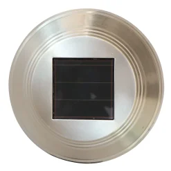 Balise extérieure solaire Kitmat Led intégrée 15 lm 0,02 W IP44 GoodHome chrome vendue par 4 pièces