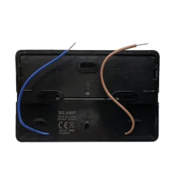 Balise LED saillie 3W 220V 120 degrés Noire IP44 pour Escalier (Pack de 10) - Blanc Froid 6000K - 8000K - SILAMP