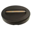 Balise LED Saillie 3W 220V 120 degrés Rond Noir IP44 pour Escalier - Blanc Chaud 2300K - 3500K - SILAMP