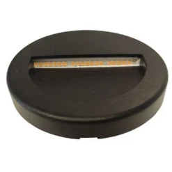 Balise LED Saillie 3W 220V 120 degrés Rond Noir IP44 pour Escalier - Blanc Chaud 2300K - 3500K - SILAMP