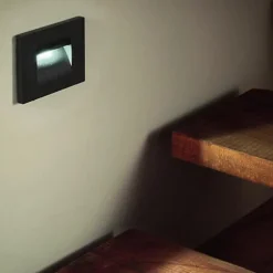 Balise LED saillie 3W 220V 120 degrés Blanche IP44 pour Escalier (Pack de 10) - Blanc Chaud 2300K - 3500K - SILAMP