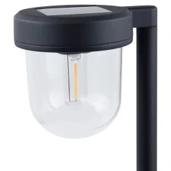 Balise solaire à piquer LED intégrée Brith noir IP44 0.08W blanc chaud