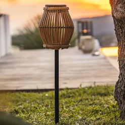 Balise solaire lanterne à planter SILVINA H70cm 200 LM