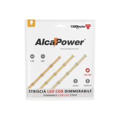 Bande LED COB IP65 monochrome 5m 15W/MT 12V 3000K