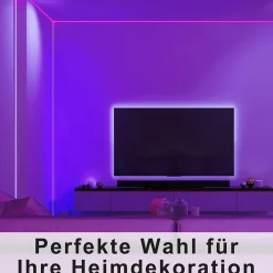 Bande LED NETTLIFE RGB réglable avec application de télécommande Bande LED