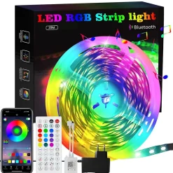 Bande LED RGB 20M avec télécommande et application Lotus Lantern