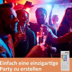 Bande LED RGB 20M avec télécommande et application pour décoration intérieure et extérieure