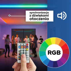 Bande LED RGB néon 24 V 10 W/m 200 lm/m IP65 avec contrôleur alimentation et télécommande rouleau 10 m DIGITAL-10 HOROZ