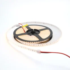 Bande LED 24V DC 10Wm Monochrome 2700K Lumière chaude SMD2835 120 pucesm IP65 110lmW Coupure tous les 5cm 5 mètres Large