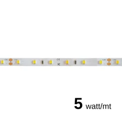 Bande LED 5W/MT 24V 610 lm/m 4000K Bobine de 5 mètres IP20
