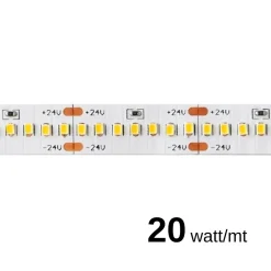 Bande LED 20W/MT 24V 2682 lm/m 3000K Bobine de 5 mètres IP20
