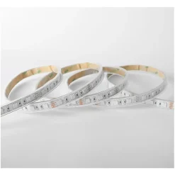 Bandeau LED RGB - 5m - 60 LED/m - 9W/m - IP67 - 24V - Silicone