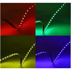 Bandeau LED RGB 5m - 60LED/m - 9W/m - IP54 - Silicone - 12V