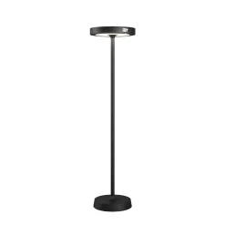 Barbell Solar RF - Lampadaire LED solaire rechargeable 65W - Lampadaire d'extérieur, 3 hauteurs, 156-113-70 cm, noir