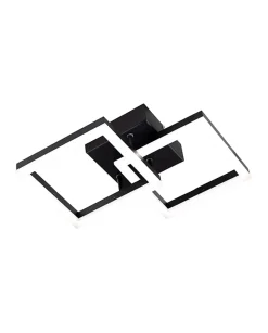 BARD plafonnier led moderne 21W noir 3394-28-101 Fabas Luce