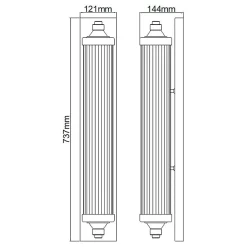 Barre lumineuse Paulson 4 lumières
