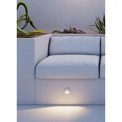 Beneito & Faure - Mis R Wall 3W LED Spot encastrable, Applique murale ronde IP65 Interrupteur 2700K/3200K/4000K - Corten