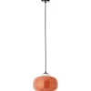 BLOP Suspension orange, verre/métal, E27 60W ampoule non incluse