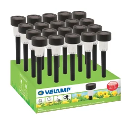 BLOSSOM: Borne lumineuse solaire de jardin, noire