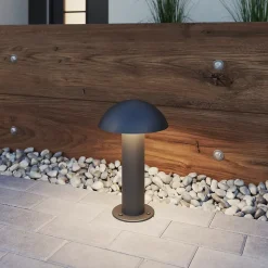 Borne Callery taille S LED intégrée 600lm 12W IP44 GoodHome gris anthracite