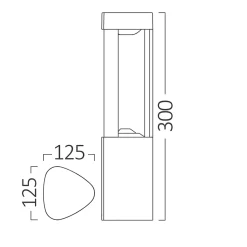 Borne Dallas-300 LED 7W 3000K IP54