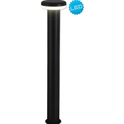 Borne d'éclairage extérieur LED 'Champignon' , en métal et plastique anthracite, avec LED intégrée