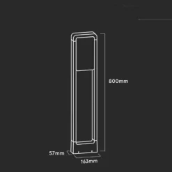 Borne de Jardin Design Blanche 10W LED Samsung IP65 - Blanc Froid 6000K - 8000K - SILAMP