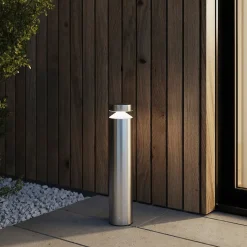 Borne Devlin LED intégrée 800lm 10W IP44 GoodHome chrome