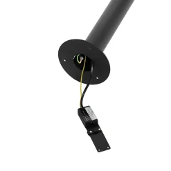 Borne d'extérieur design noir 100 cm IP44 - Morty