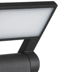Borne d'extérieur moderne anthracite 60 cm avec LED IP54 - Zane