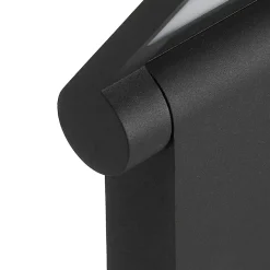 Borne d'extérieur moderne anthracite 60 cm avec LED IP54 - Zane