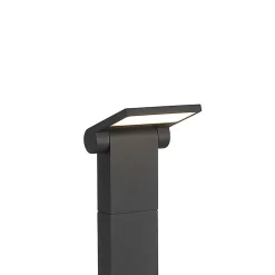 Borne d'extérieur moderne anthracite 60 cm avec LED IP54 - Zane