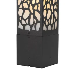 Borne d'extérieur moderne noire 40 cm IP44 - Nicole