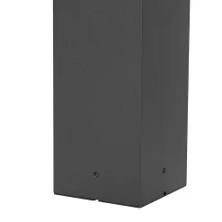 Borne d'extérieur moderne noire 60 cm IP44 - Nicole