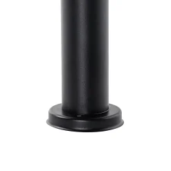 Borne d'extérieur moderne noire 100 cm - Elly