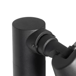 Borne d'extérieur moderne noire 100 cm IP44 orientable - Ciara